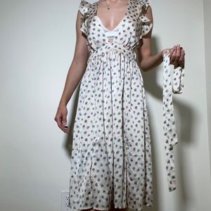 White satin dress from asos